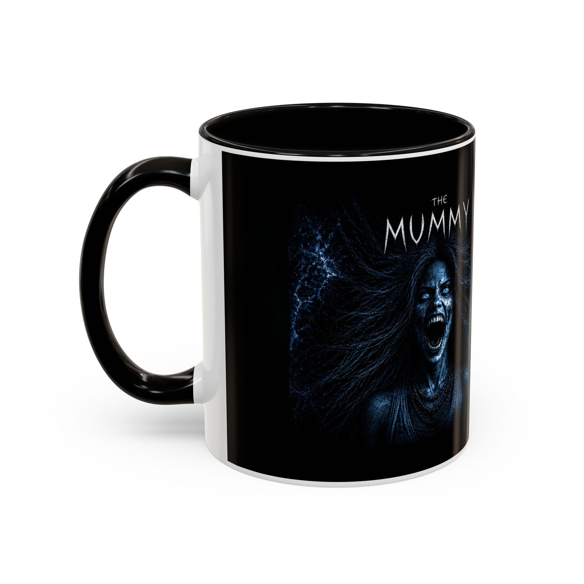 Mug — "I Watched the Wrong Mummy Movie... and Survived the Curse" Horror Coffee Cup